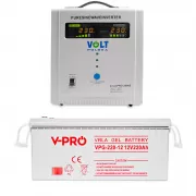 ИБП VOLT Polska SINUS PRO 2000E 1250Вт / 2000VA + Volt Polska V-PRO Premium VPG 220-12 GEL VRLA 12v 220Ah