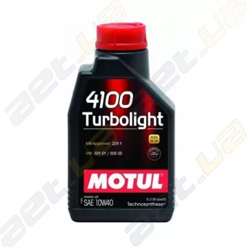 Моторное масло Motul 4100 Turbolight 10w40 – 1 л