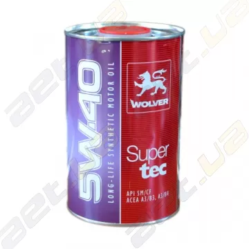 Моторное масло Wolver SuperTec 5W-40 1л