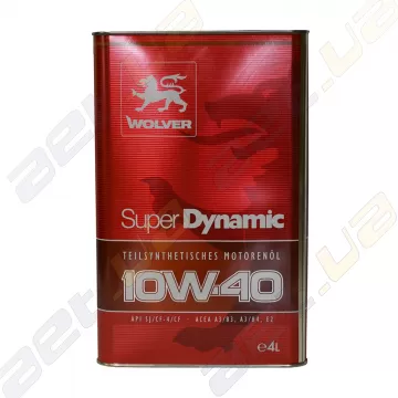 Моторное масло Wolver Super Dynamic 10W-40 4л