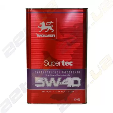 Моторне масло Wolver SuperTec 5W-40 4л
