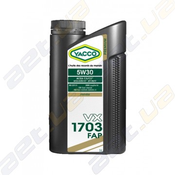 Моторне масло YACCO VX 1703 FAP 5W30 – 1 л