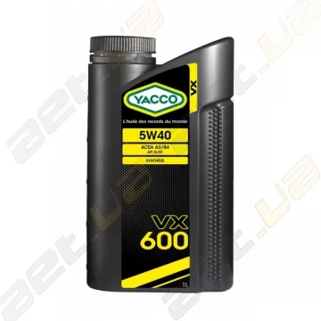 Моторне масло YACCO VX 600 5W40 – 1 л