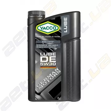 Моторное масло YACCO LUBE DE 5W-30 - 2 литра