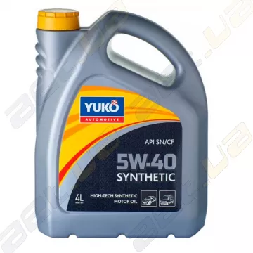 Моторное масло Yuko Synthetic 5W-40 4л