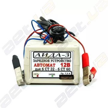 Зарядное устройство автоматическое десульфатирующее "АИДА-3" для 12В АКБ 15-60А*час.