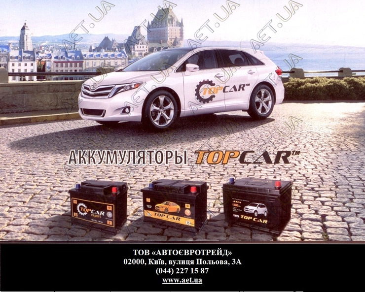 Аккумуляторы автомобильные Topcar Expert в Киеве